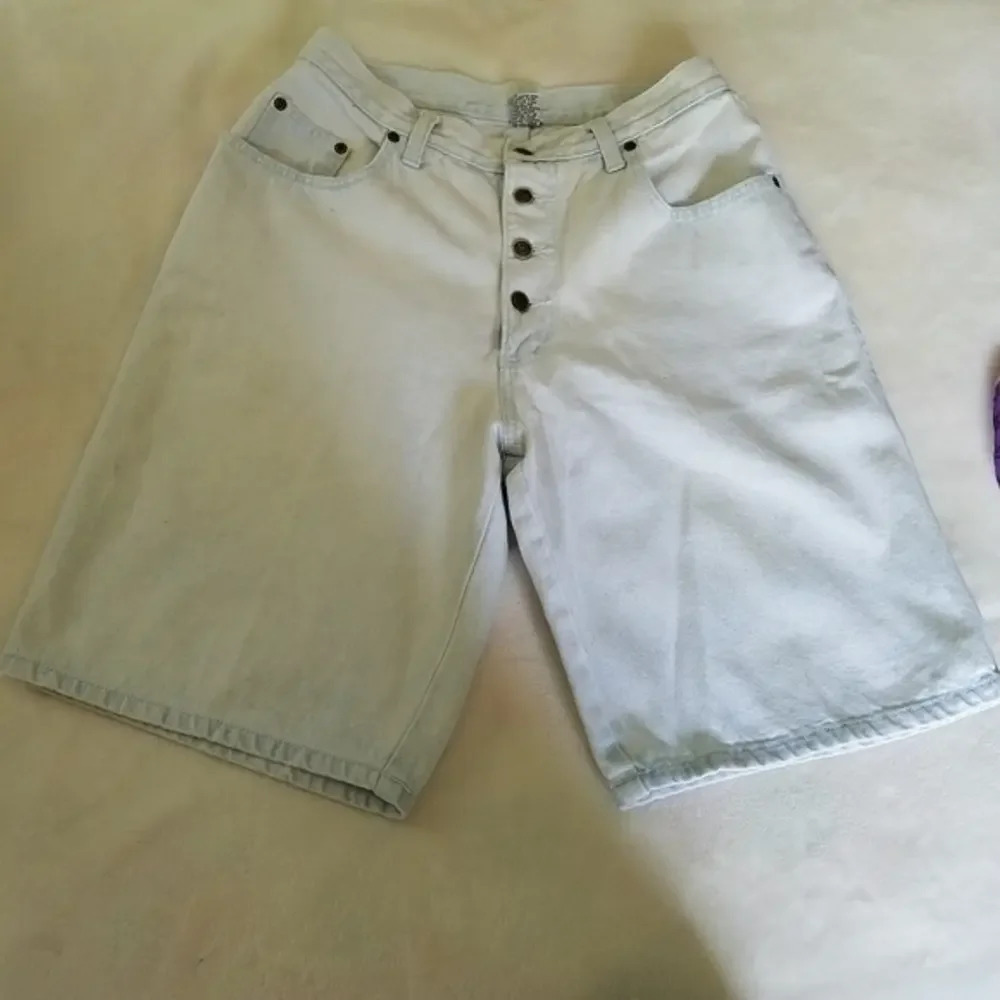 Vintage 80s Zena High Waisted Button‎ Fly  Denim Jorts Shorts